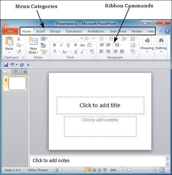 how to make powerpoint presentation in ms office 2010