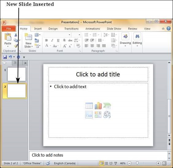 how to add a slide in powerpoint presentation