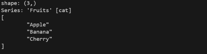 Polars DataFrame example