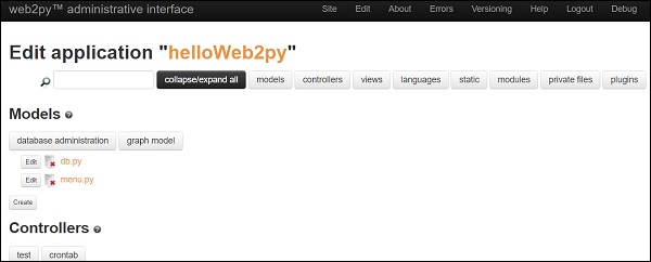 Hello Web2py