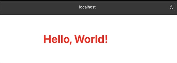 hello world localhost