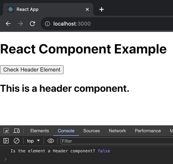 react component example