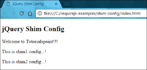 RequireJS Shim Config