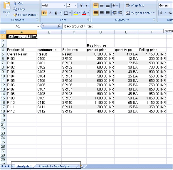 Excel Analysis