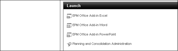 Launch EPM Office