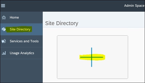 SAP Site directory
