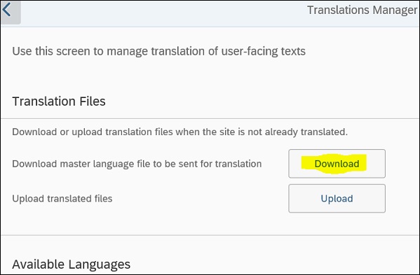 Translation Manager