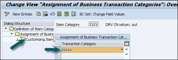 Business Transaction Categories