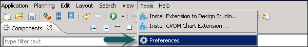 Tools Preference