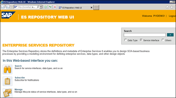 ES Repository Web UI