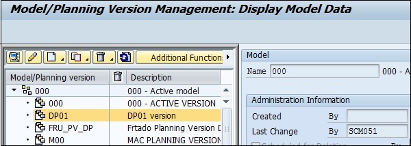 Model Planning Version Management