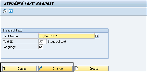 Standard Text request