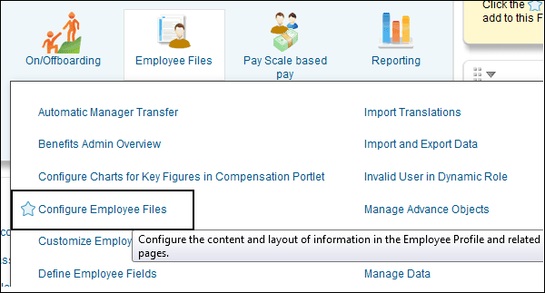 Configure Employee Files