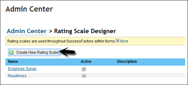 Create New Rating Scale