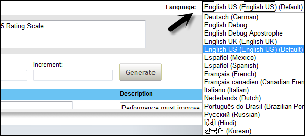 Selecting a Language