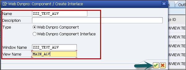 Create Interface ALV