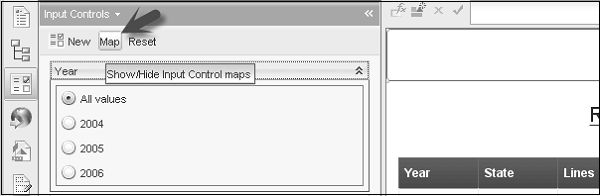 View Input Controls Map1