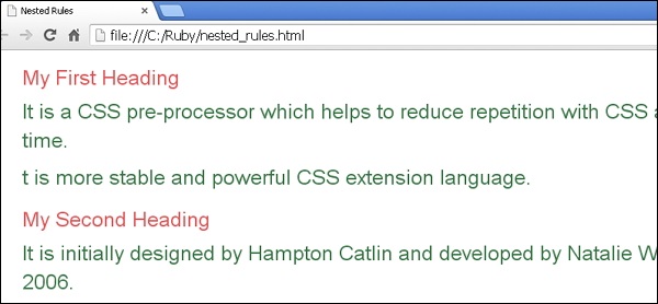Sass CSS Extensions