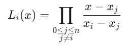 Li(x) Lagrange Formula