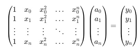 Vandermonde Formula