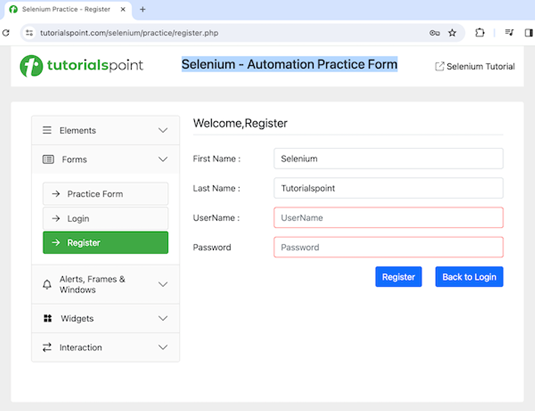 Selenium Accessors Commands 2