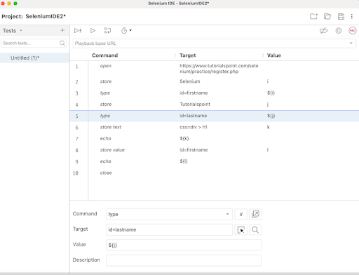 Selenium Accessors Commands 8