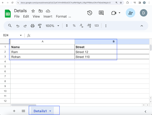 Selenium Excel Data File 1