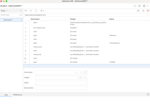 Selenium IDE Creating Tests 8