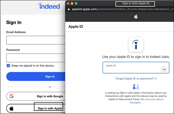 Sign in with Apple Button