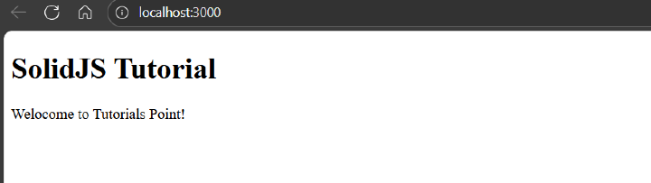 Demo Function Component Output