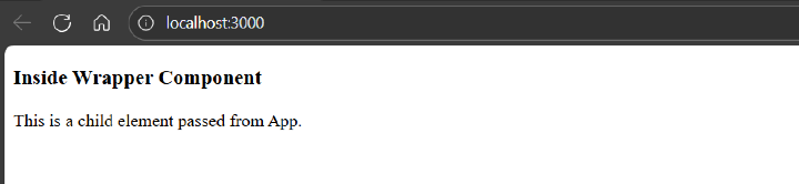 props children output