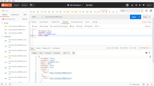 Create Customer Through Postman