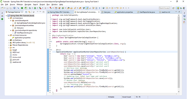 Spring Data JPA Project Structure