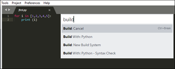 Build with Python
