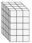 Surface area of a rectangular prism made of unit cubes Quiz10