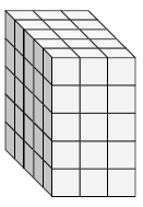 Surface area of a rectangular prism made of unit cubes Quiz4