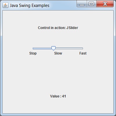 Swing JSlider with custom label