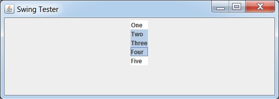 Using Single Interval ListBoxes