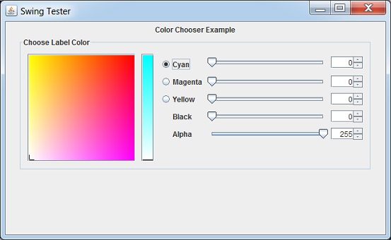 Using Customized Color Chooser