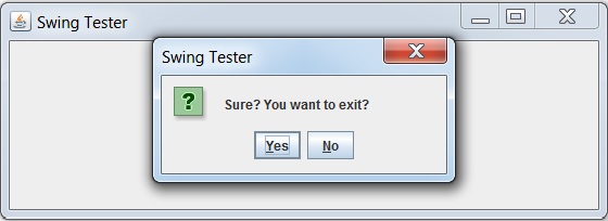 Show an confirm message alert with YES, NO Option