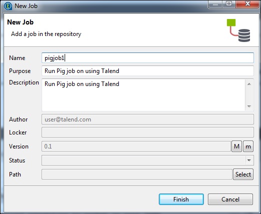 Talend Pig Job