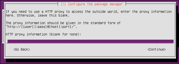 Configure Proxy Setting