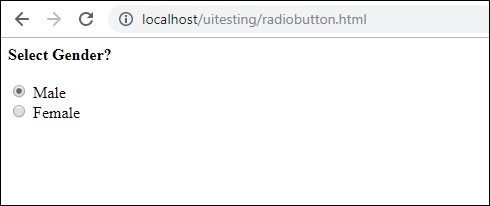 Working with Radio Buttons