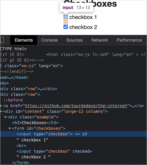 Handle Checkboxes