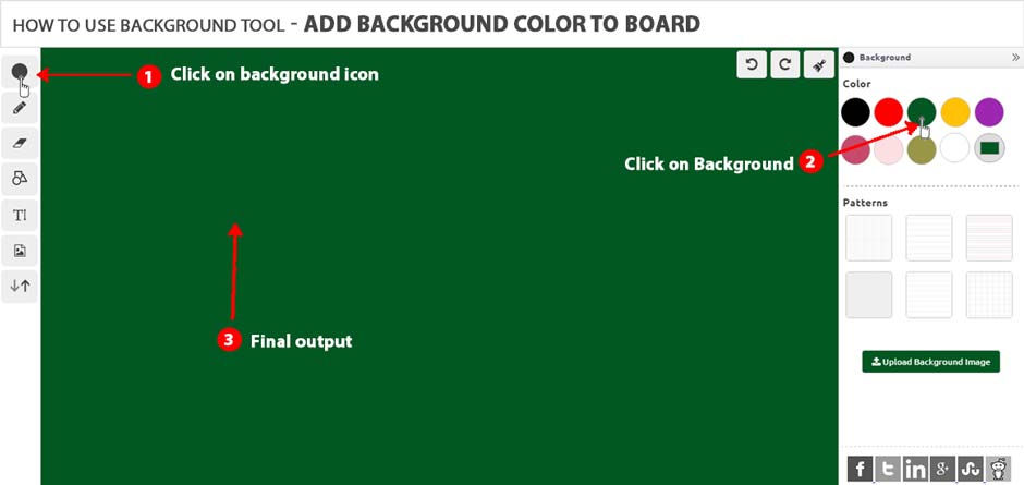 How to use background color