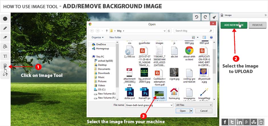 How to use image addremove