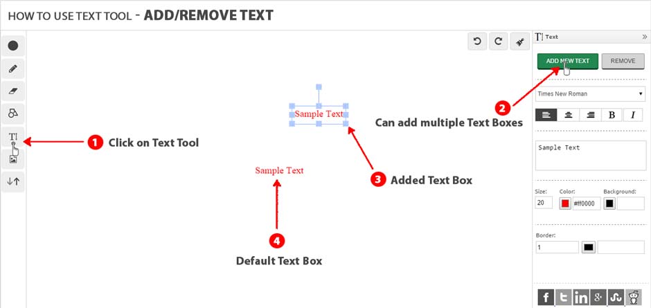 How to use text addtext