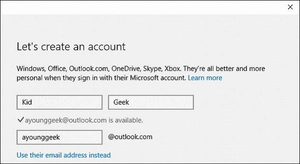 Create an Outlook Account