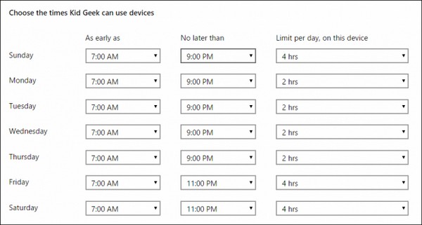 Establishing a Schedule