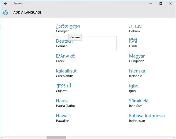 Localization Regions and Language